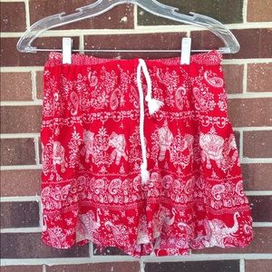 Unisex Red Elephant Shorts